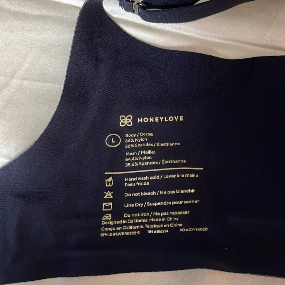 Honeylove - Set of 3 Black and Sand  Seamless Bras - Picture 5 of 13